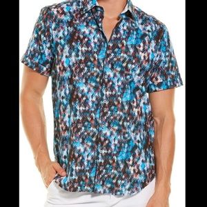 Robert Graham Fort Hood Short Sleeve Woven Shirt NWT